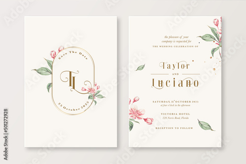 Vintage Wedding Invitation Template