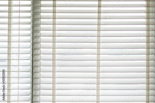 close up of a window blinds