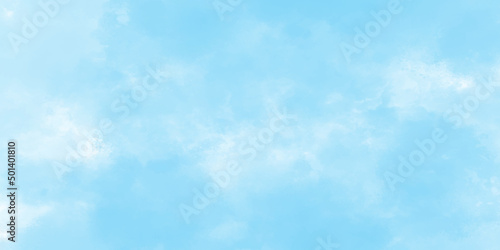 Abstract blue sky with clouds, Bright painted sky blue watercolor background, Light blue background with watercolor, Soft cloud in the sky background blue tone for wallpaper, graphics design.