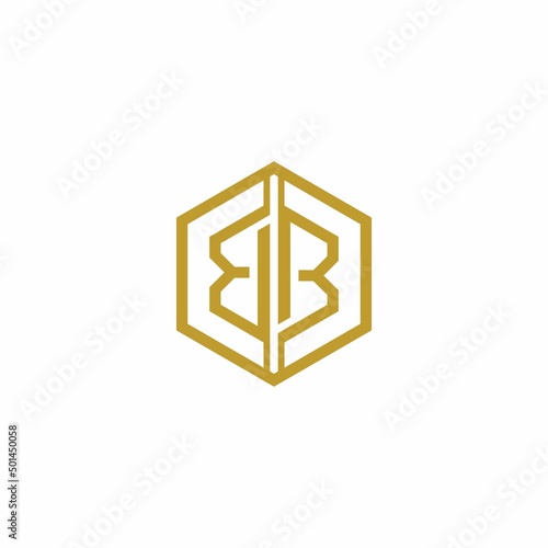 Creative bb letter logo design suitable for cryptocurrency 