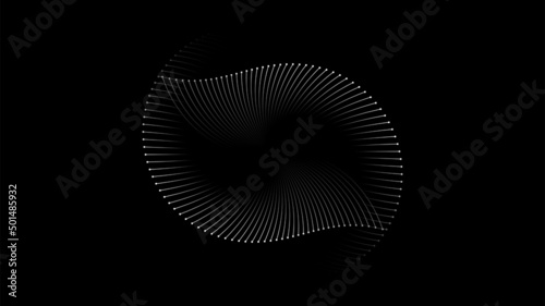 Spiral line sound wave rhythm background