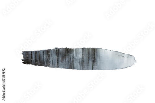 puddle of water isolated on a white background