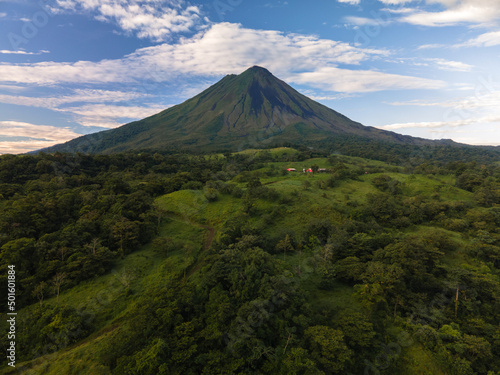Arenal Volcano Drone Aerial in La Fortuna, Costa Rica