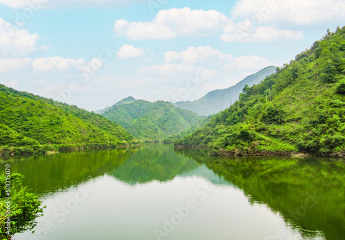 Huangyuan Reservoir in Hengfeng, Shangrao, Jiangxi, China 