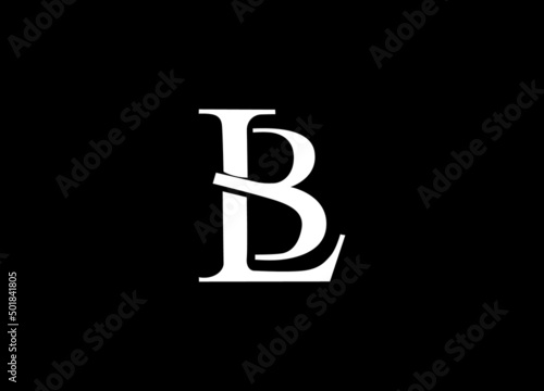 Initial based clean and minimal letter. LB logo creative fonts monogram icon symbol