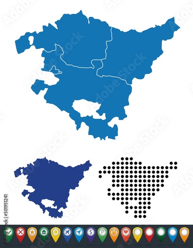 Set maps of Basque Country province