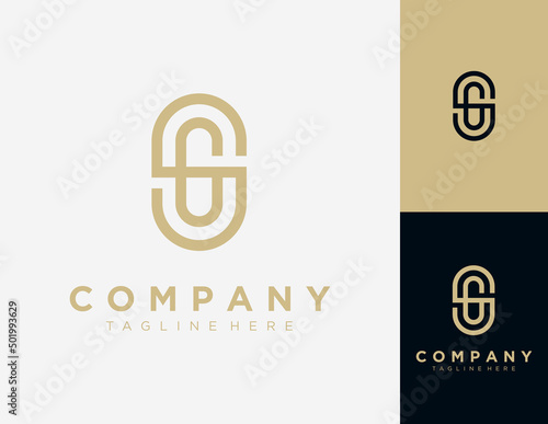 Initial letter SG logo design template.