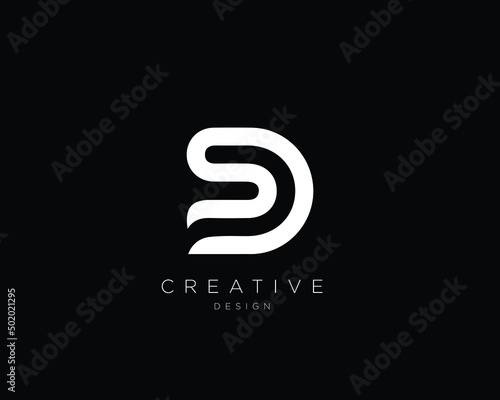 SD Logo Design , Initial Based SD Monogram 