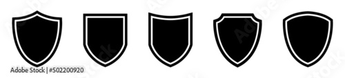 Shield icons set. Protect shield Icon, vector illustration
