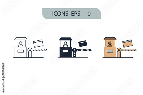 payment icons symbol vector elements for infographic web