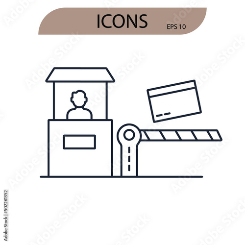 payment icons symbol vector elements for infographic web