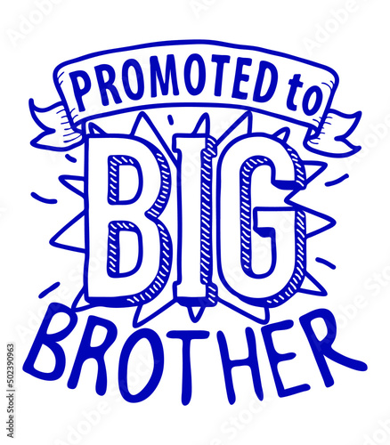 Promoted to big brother t-shirt decoration 