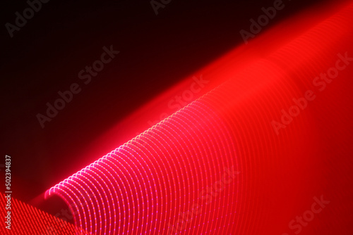 Pattern of red light, a section of the electromagnetic spectrum