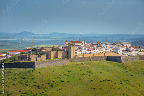 Scenic view of Elvas picturesque town in Alentejo region of Portugal