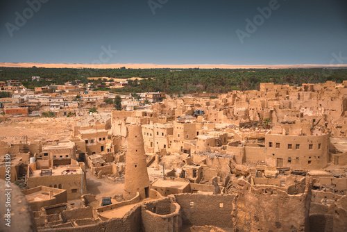 Siwa oasis downtown city center egypt western desert town