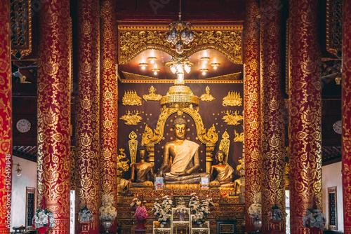 Wat Phra Kaew temple in Chiang Rai, Thailand
