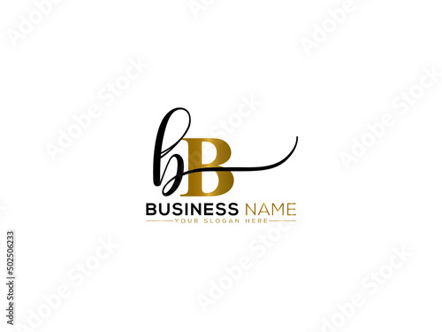 initials BB Logo Icon, Signature bb b b Logo Letter Vector Image Design For Clothing Business