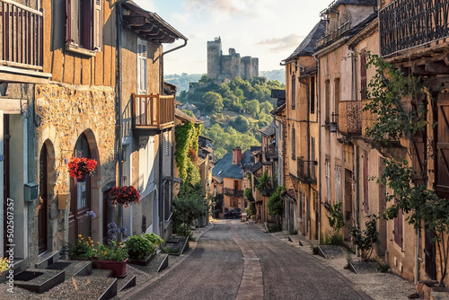 Najac village in the south of France