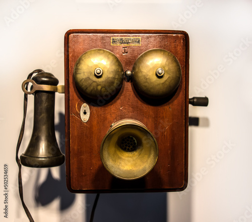 Vintage retro phone object, Belgium, 1900, Bell Telephone MFG Company