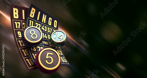 casino bingo 3d render 3d rendering illustration 