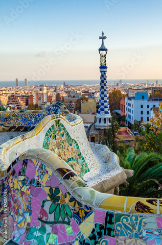Barcelona cityscape from Park Guell