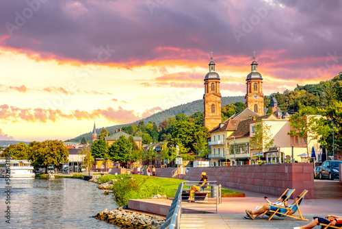 Blick auf Miltenberg, Bayern, Deutschland 