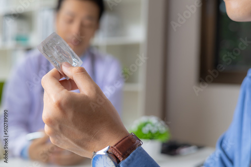 young man sees a doctor