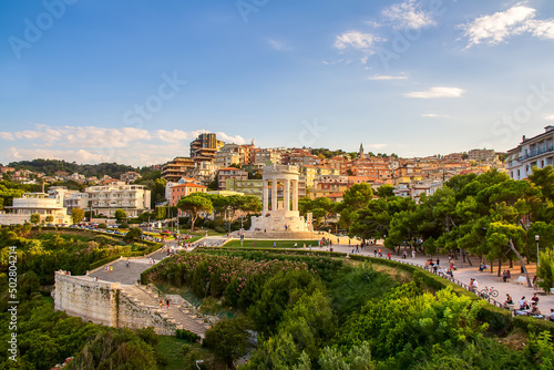 Ancona, Marche region, Italy.Elegant monument on the sea supported by 8 Doric columns and dedicated to the fallen of the First World War.