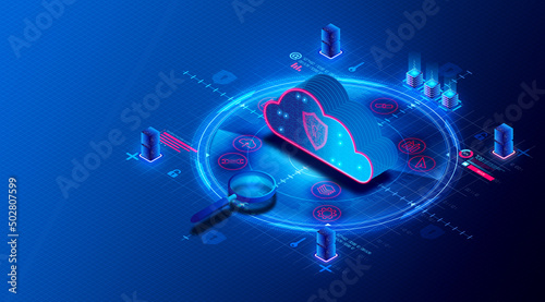 Application Security Monitoring - ASM - 3D Illustration