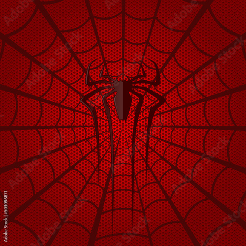spiderman dress design vector shape