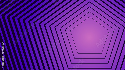 Purple pentagon futuristic background. Modern geometric background wallpaper.