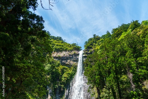 世界遺産那智の滝の風景写真