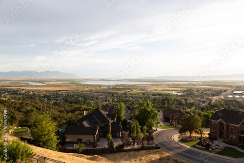 Beautiful shot of the Farmington suburbs in Utah