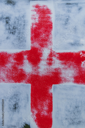 airbrush red cross