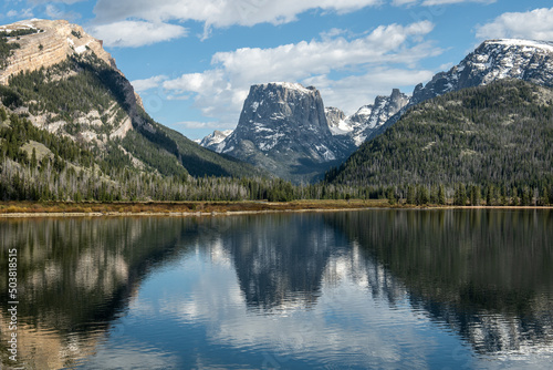 Squaretop Mountain, a prominent peak in the Wind River Range, re