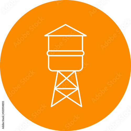 Water Tower Icon Design