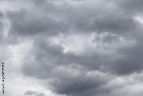 Dark rain clouds. Background with thick clouds