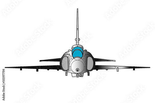 Avión de combate con ala delta y planos canard JA 37