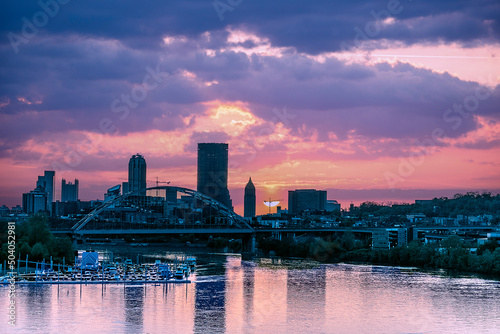 sunset over pittsburgh