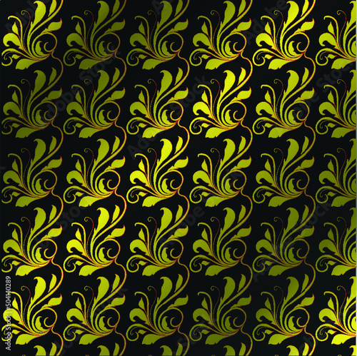 Royal vector textile on black background, luxury black royal wallpaper, layout design, poster template, background, art