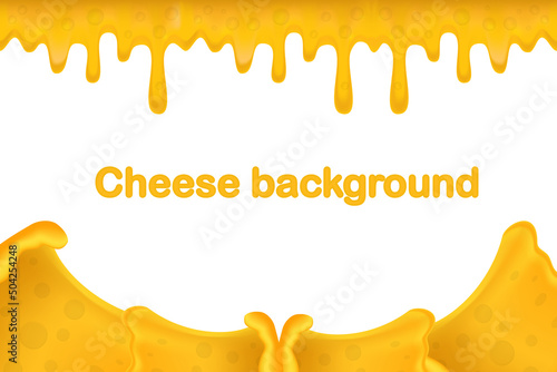Soft cheese. This creativity will bring success in your business project. Vector illustration