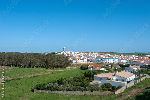 Town scape of Vila do Bispo on the Algarve in Portugal