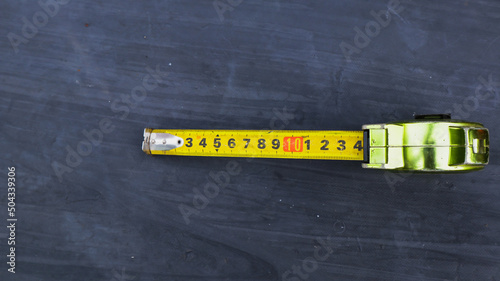 meter measuring tool with yellow color