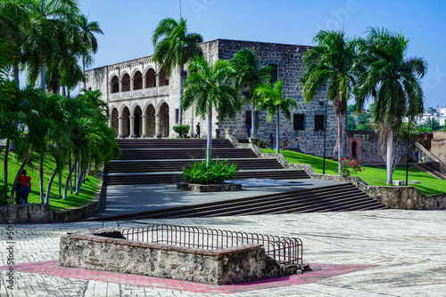 View of Alcazar de Colon in Santo Domingo