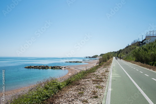 Pista ciclabile Via Verde sulla COsta dei Trabocchi in Abruzzo