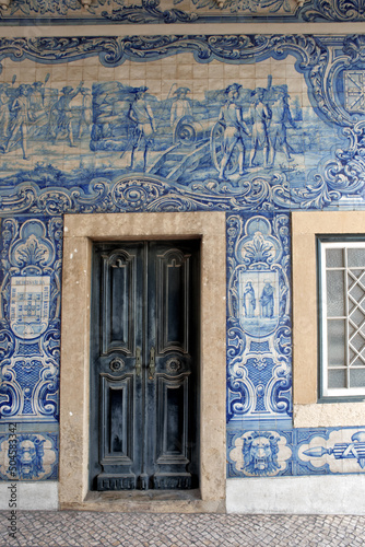 azulejos on a wall in Lisbon