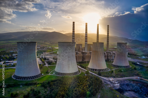 lignite power plant producing electrical energy