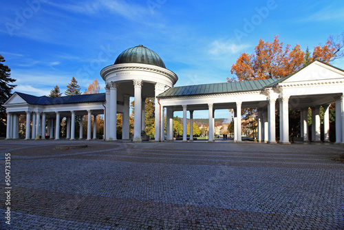 Colonnade with Singing Fountain in Mariánské Lázně (Marienbad), Czech Republic
