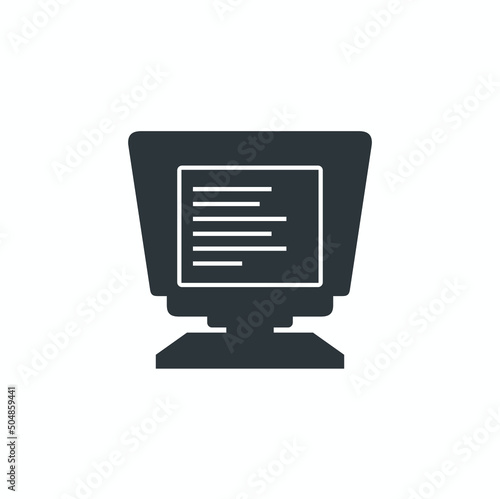 illustration of teleprompter, for news broadcast professionals.