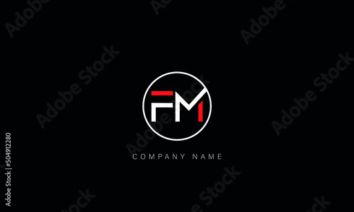 FM, MF, Letters Logo Monogram